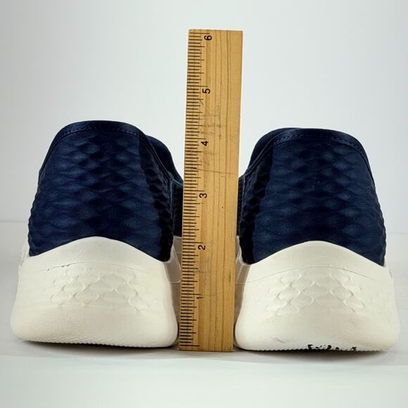 Skechers Slip Ins GoWalk Women Sze 9 Navy Air Cooled Memory Foam Walking Travel - Picture 8 of 11